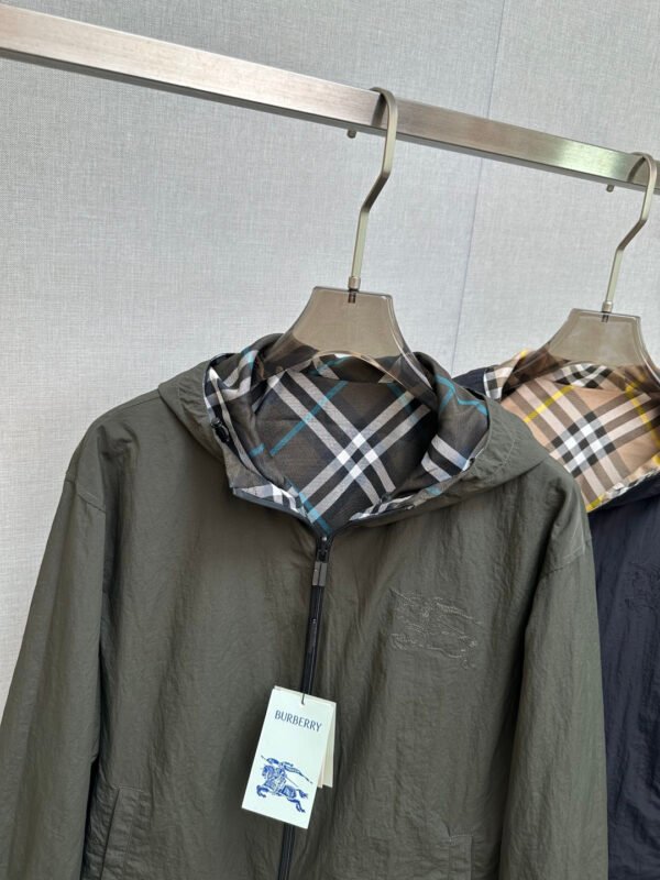 BRBY Hooded Check Jacket