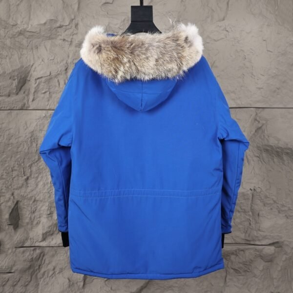 CG Utility Parka Coat with Fur-Trim Hood - Blue