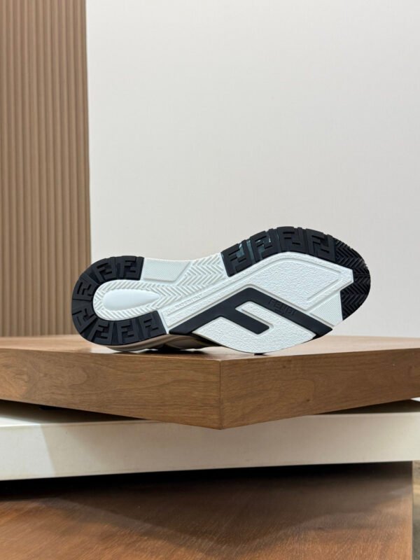 FND Chunky Trainers with Yellow Accents -  Navy/White