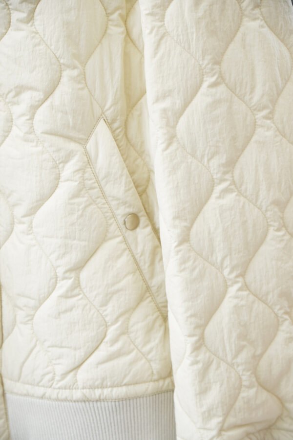 BRBY Quilted Jacket with Ribbed Collar