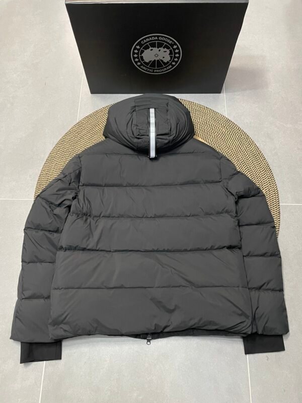 CG Hooded Zip-Up Puffer Jacket - Black