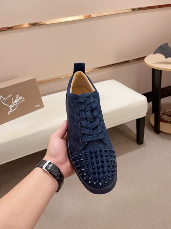 CLB Low-Top Trainers with Studded Toe Detail - Navy Blue