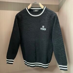 dc4bfc3a FND Embroidered Logo Crew Neck Jumper - Black
