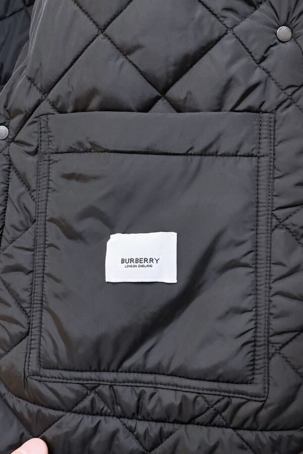 BRBY Quilted Jacket with Snap Buttons - Black/Brown