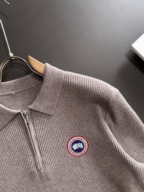 CG Half-Zip Knit Jumper - Taupe Grey
