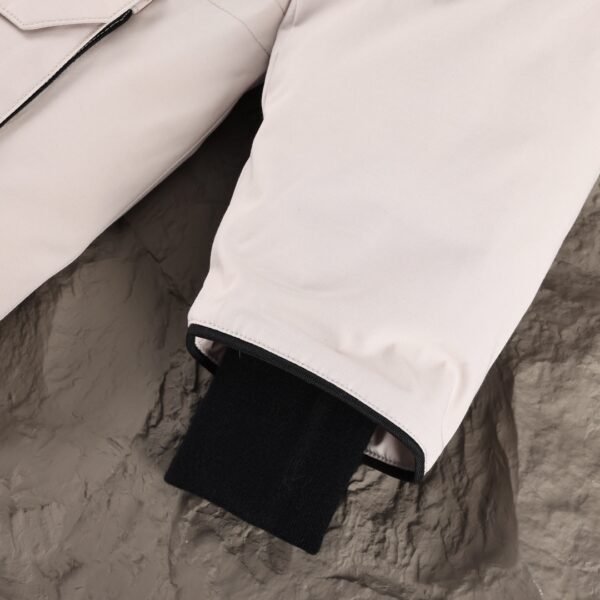 CG Utility Parka Coat with Fur-Trim Hood - White