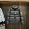 FND Hooded Puffer Jacket with Contrast Lining - Black