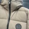 CG Hooded Zip-Up Puffer Jacket - Beige