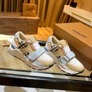 dfdfe801 BRBY Trainers with Check Panels - Beige