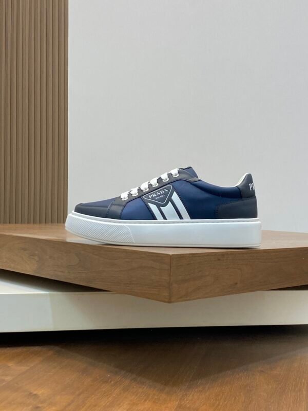 e0922c7a PRDA Low-Top Trainers in Navy Blue with White Sole