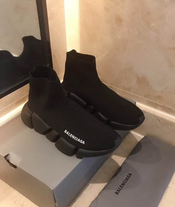 BLNCG Sock-Style Trainers with Sculpted Sole - Black