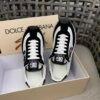 DG Low-Top Trainers with Black & White Contrast Panels