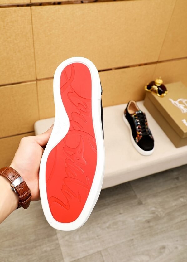 e0d014da CLB Trainers with Multicolour Patterned Side Trim - Black