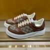 e173f72b GCCI Low-Top Monogram Trainers with Contrast Panels - Dark Brown