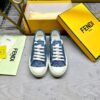 e1872ffe FND Low-Top Trainers with Subtle All-Over Logo Textured - Blue