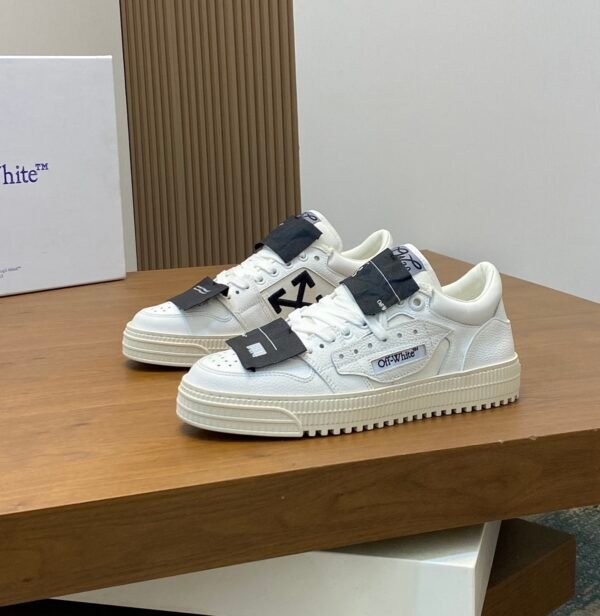 OFFW Low-Top Trainers with Tonal White Panels