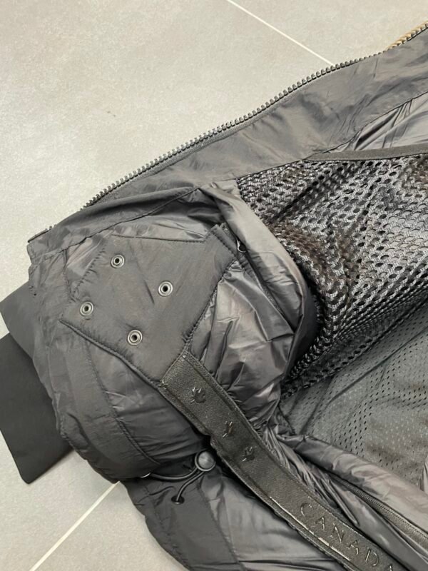 CG Hooded Zip-Up Puffer Jacket - Black