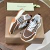 BRBY Low-Top Trainers with Check Side Panels - Brown