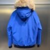 CG Fur-Trim Hooded Jacket with Utility Pockets - Blue