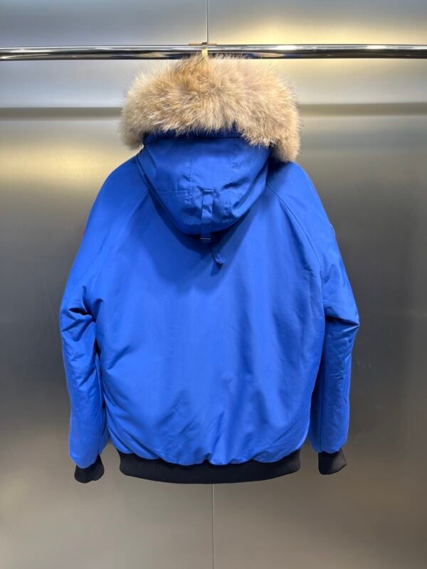 CG Fur-Trim Hooded Jacket with Utility Pockets - Blue