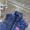 CG Quilted Puffer Jacket with Abstract Print - Navy Blue