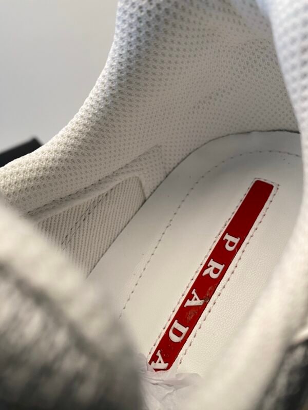 e6023bb3 PRDA Trainers with Mesh Panels and Contrast Smooth Overlays - White