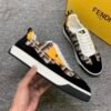 FND Low-Top Trainers with Logo Pattern - Black/Brown