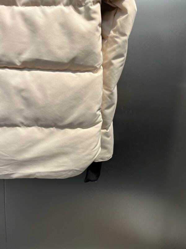 CG Quilted Hooded Puffer Jacket - Light Beige