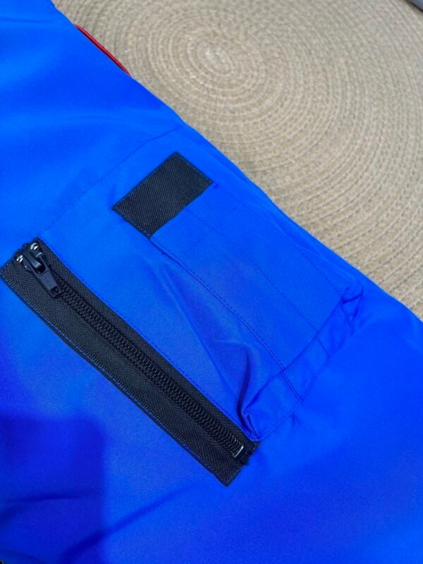 CG Fur-Trim Hooded Jacket with Utility Pockets - Blue