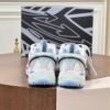 OFFW Mesh Trainers with Graphic Panel Details - White/Ice Blue