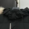 CG Hooded Puffer Jacket with Faux Fur Trim - Black