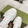 GCCI Trainers with Side Stripe and Embroidered Accent - White