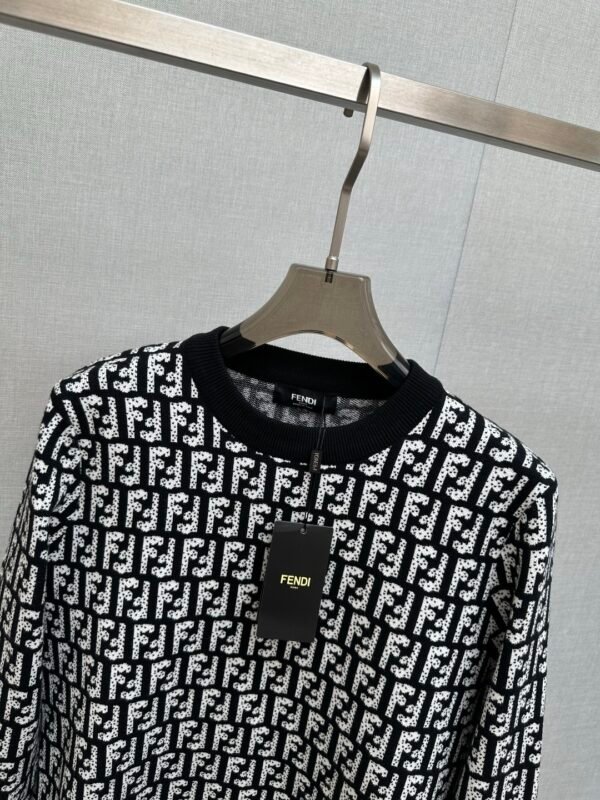 e91d8a9f FND Monogram Crew Neck Jumper - Black