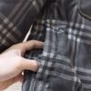BRBY Check Jacket with Snap Buttons - Black