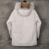 CG Utility Parka Coat with Fur-Trim Hood - White