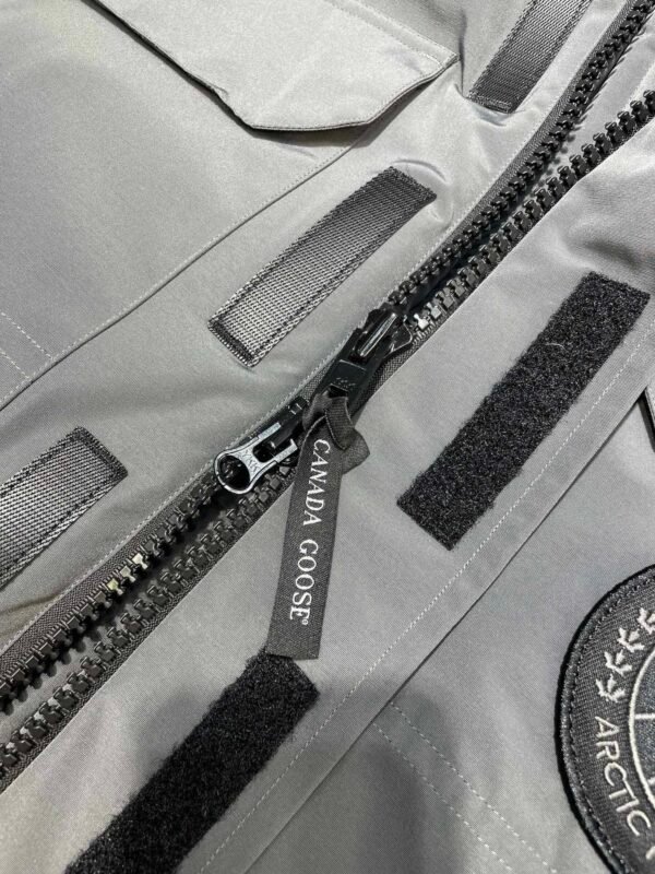 CG Utility Parka Coat with Fur-Trim Hood - Grey