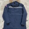 CG Utility Parka Coat with Fur-Trim Hood - Navy Blue