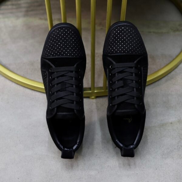 CLB Low-Top Trainers with Micro Stud Detail - Black