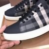BRBY Low-Top Trainers with Check Pattern - Black