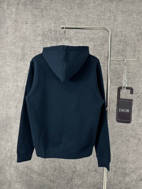 CD Embroidered Logo Pullover Hoodie - Navy Blue