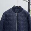CD Quilted Jacket with Zip Pockets - Navy Blue