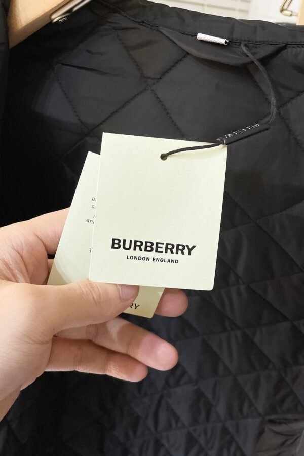 BRBY Quilted Jacket with Snap Buttons - Black/Brown