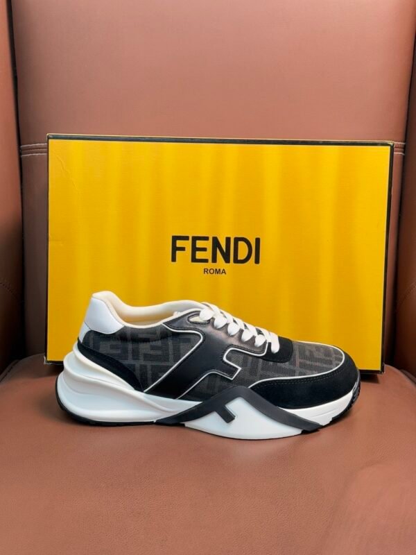 ef174693 (1) FND Monogram Trainers with White Details - Black