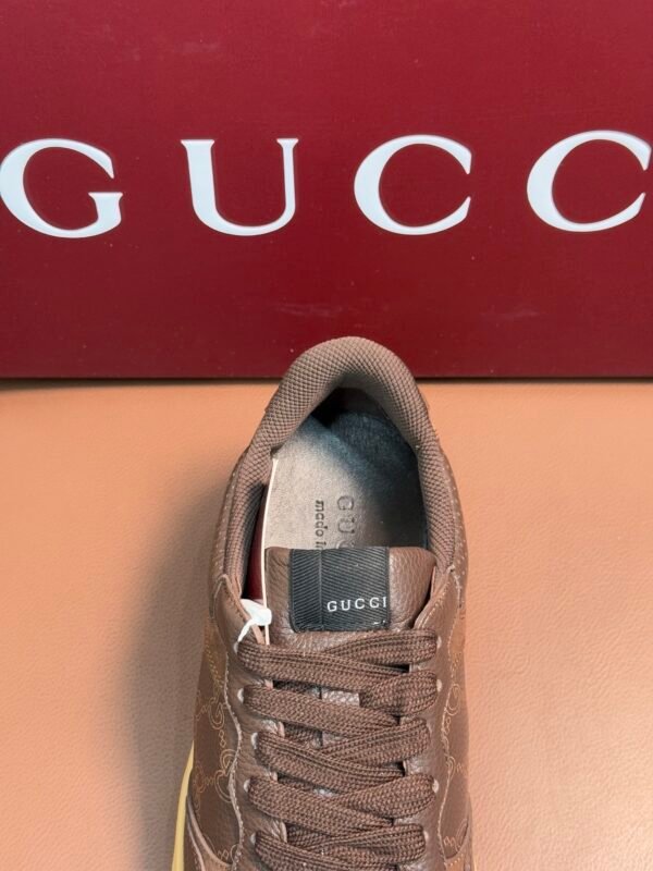 efaee6aa GCCI Low-Top Monogram Trainers - Dark Brown