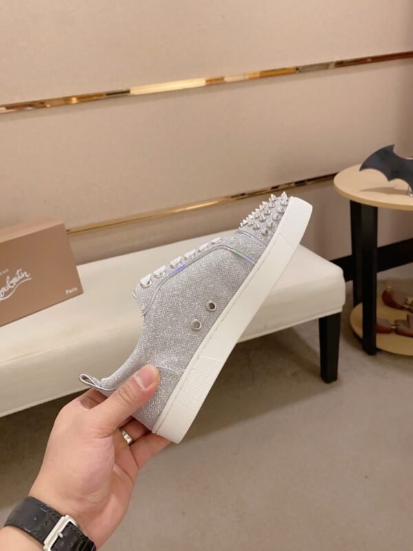 CLB Low-Top Trainers with Studded Toe Detail - Grey