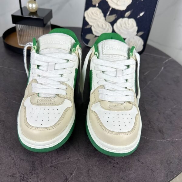 OFFW Trainers with Green Contrast Panels