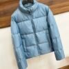 CD Quilted Puffer Jacket- Blue