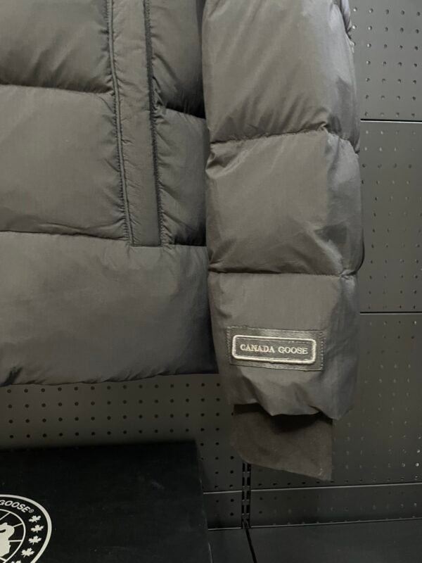 CG Hooded Zip-Up Puffer Jacket - Black