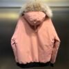 f299b73c CG Fur-Trim Hooded Jacket with Utility Pockets - Blush Pink