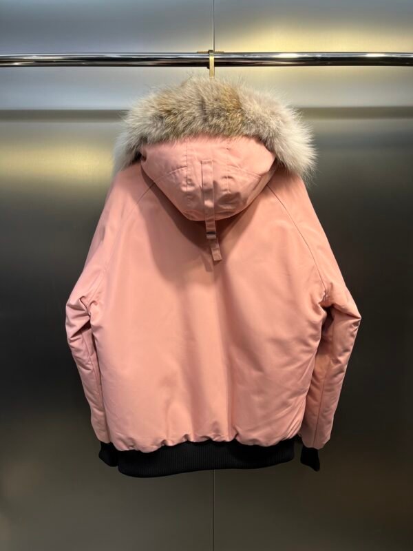 f299b73c CG Fur-Trim Hooded Jacket with Utility Pockets - Blush Pink